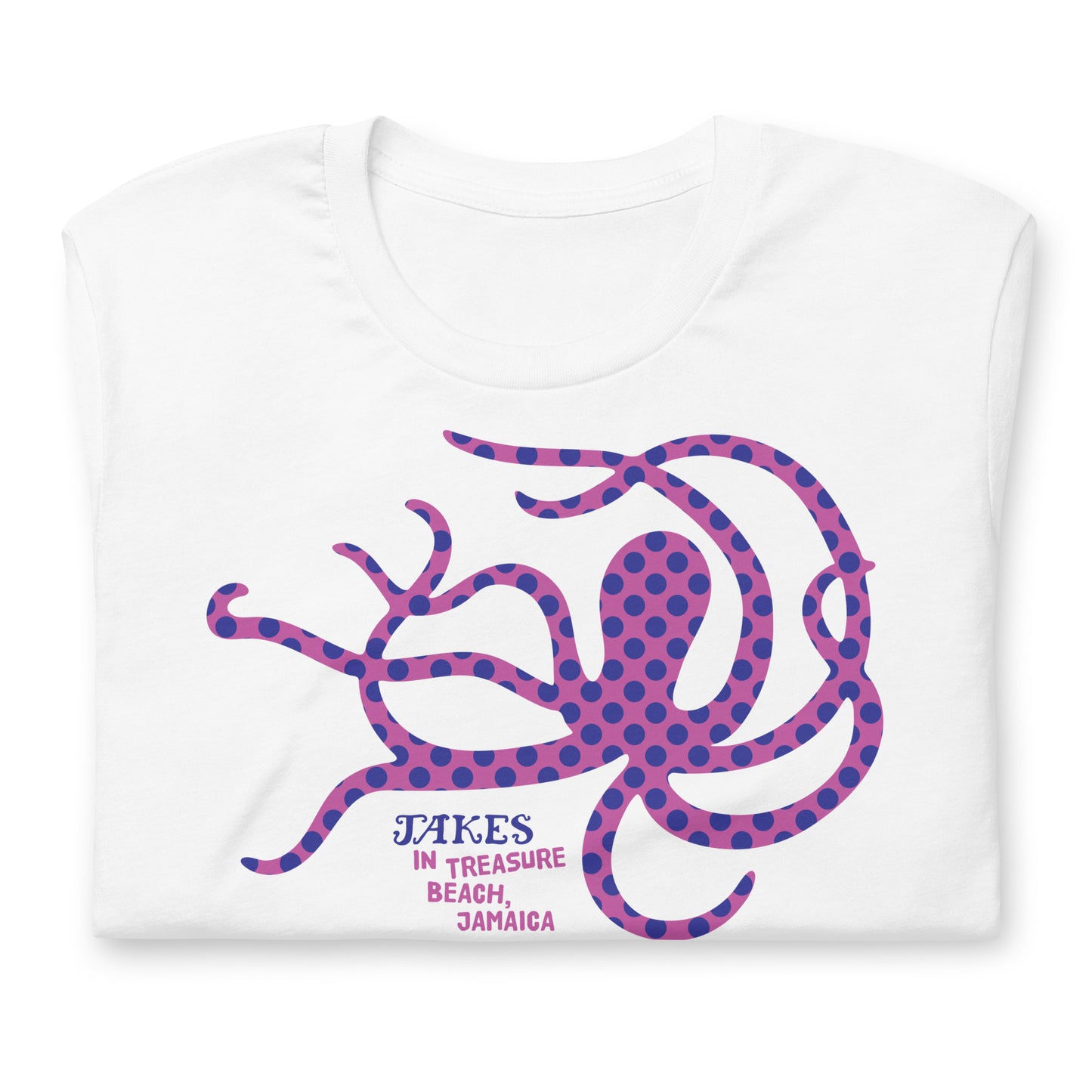 Jakes Purple Octopus Unisex T-Shirt in Multiple Colors