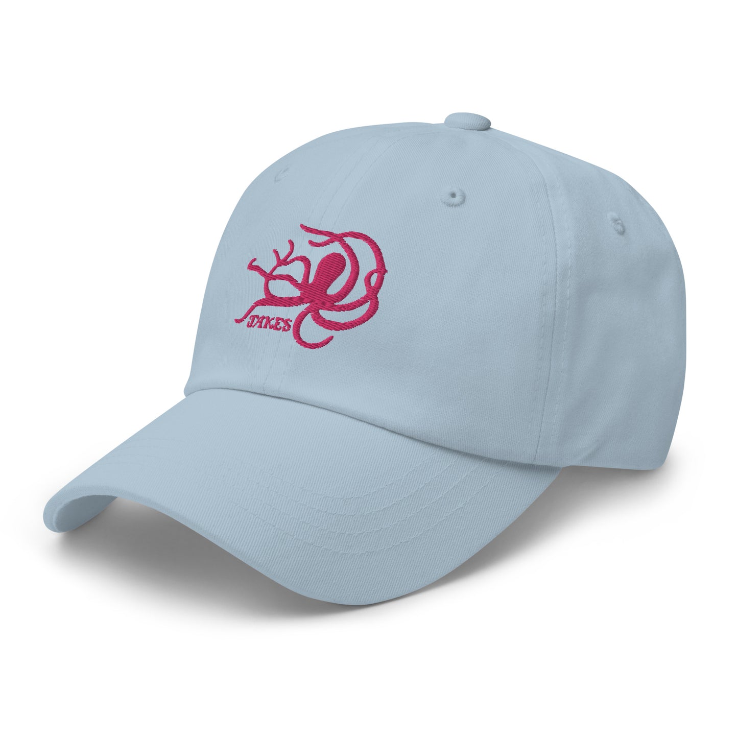 Jakes Pink Octopus Logo Baseball Cap