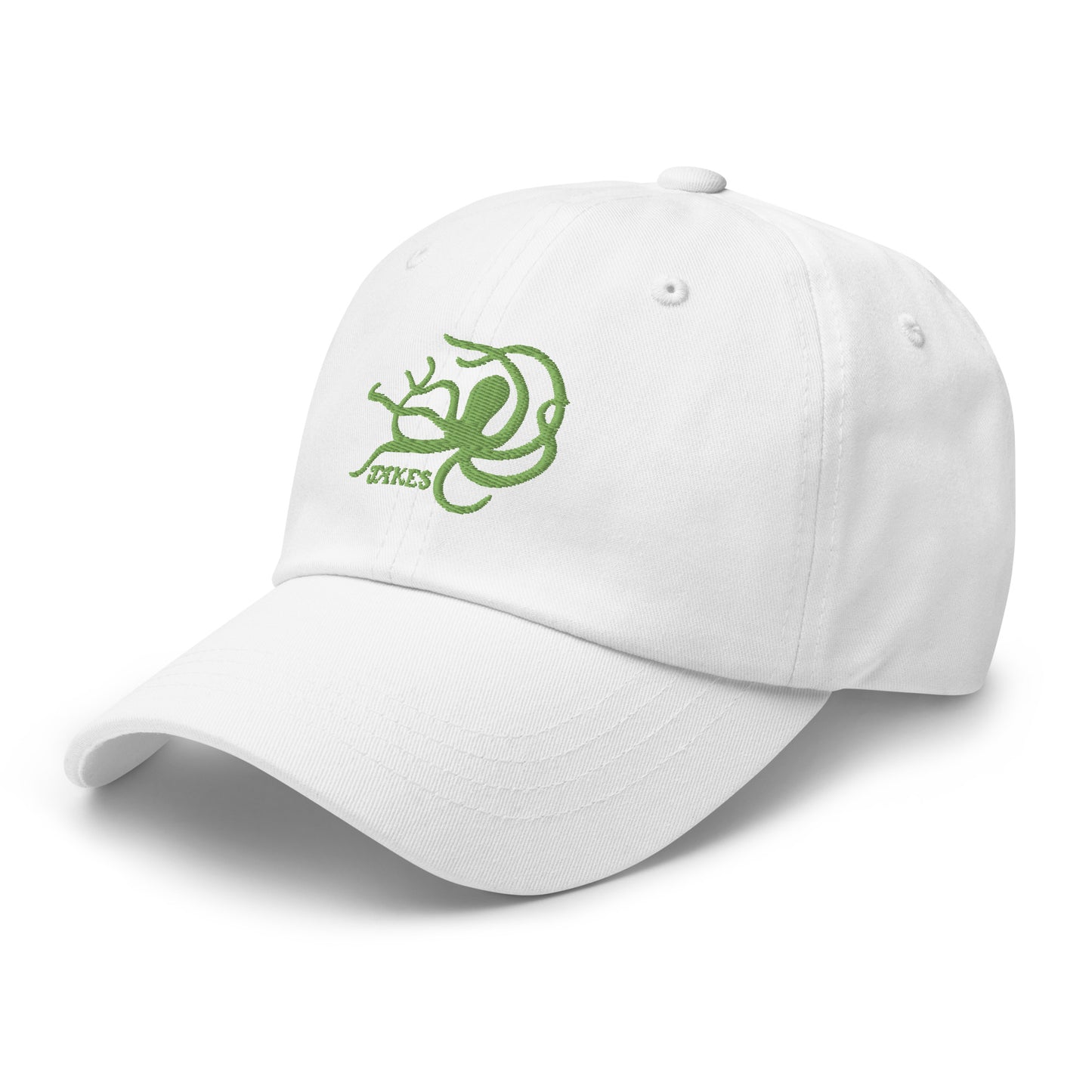 Jakes Kiwi Green Octopus Logo Baseball Cap