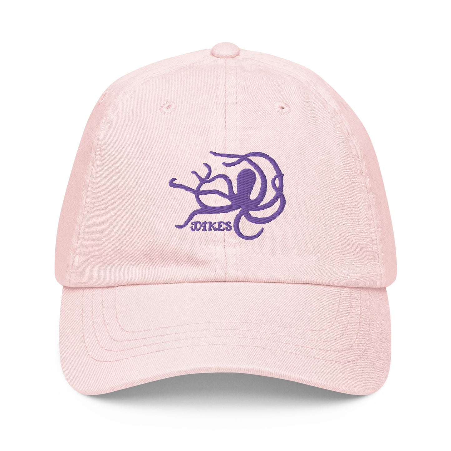 Jakes Purple Octopus Logo on Pastel Baseball Cap