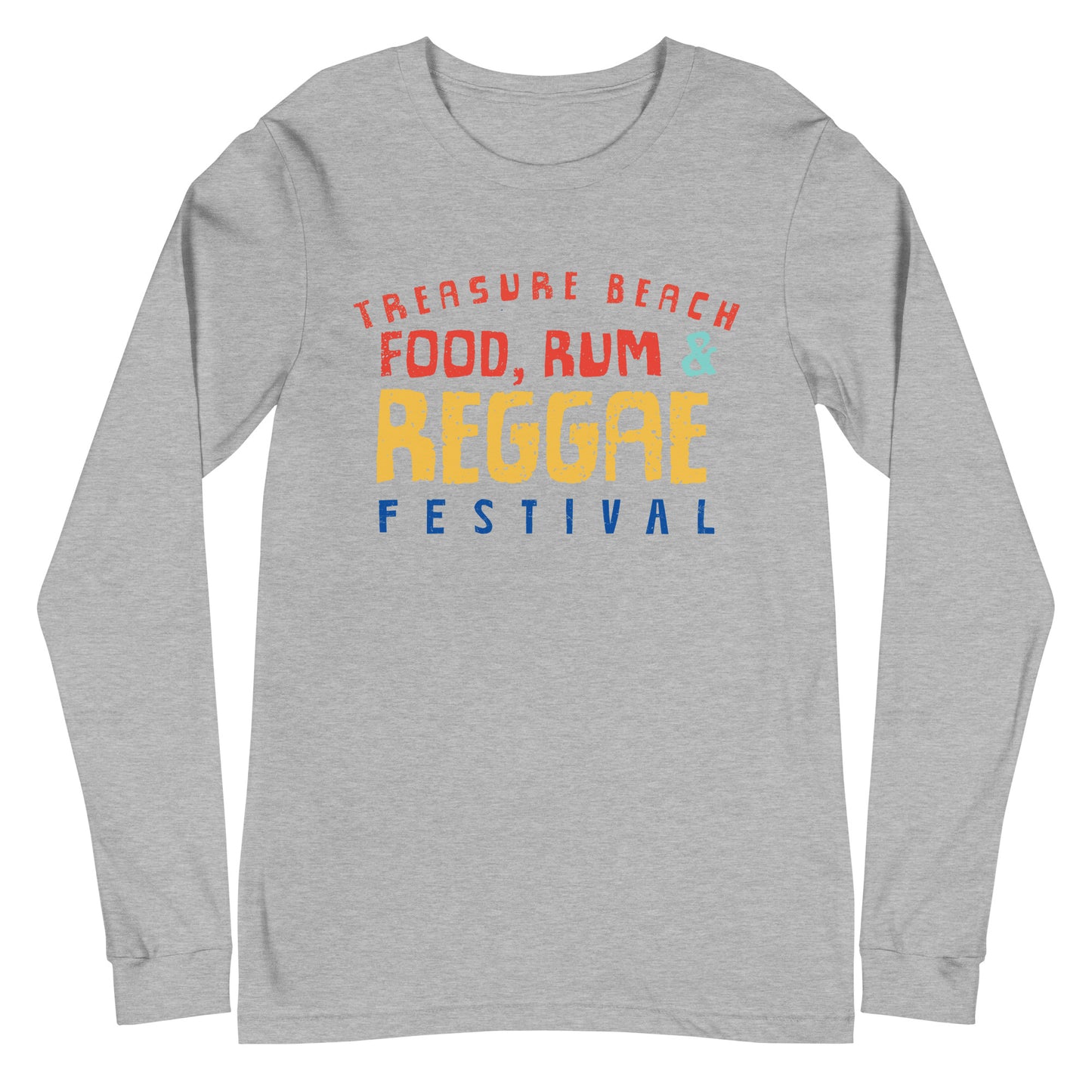 Treasure Beach Food, Rum & Reggae Festival Unisex, Two-Sided, Long Sleeve Tee