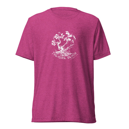 Artist Sean Henry’s Design: Treasure Beach Buttonwood Tree Tri-Blend Unisex T-Shirt