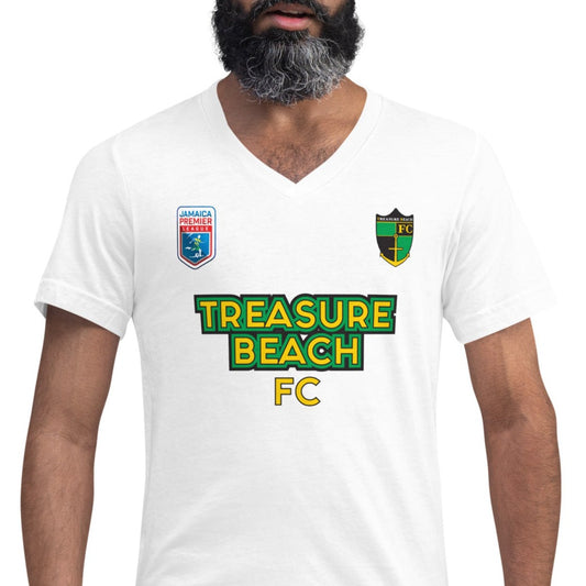 Treasure Beach FC Unisex Short Sleeve V-Neck T-Shirt