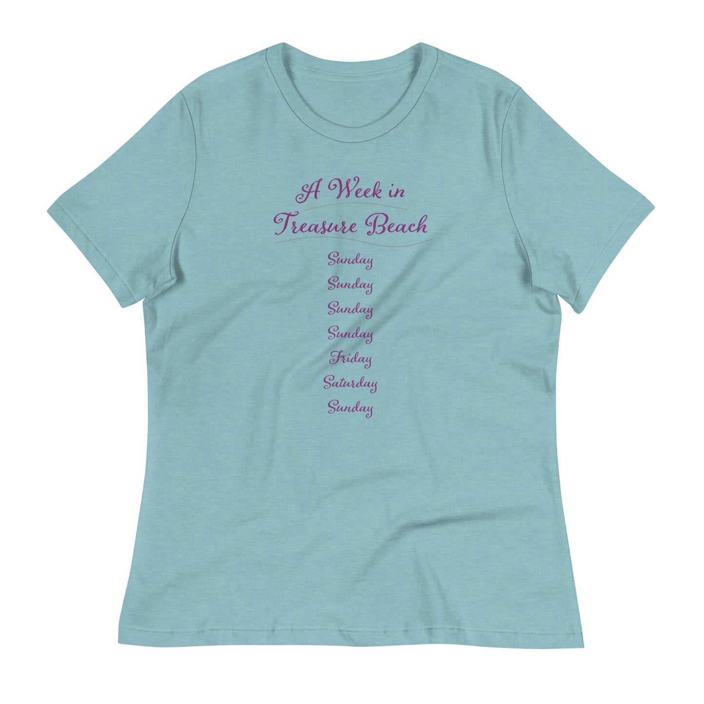 “A Week in Treasure Beach” Women's Relaxed T-Shirt