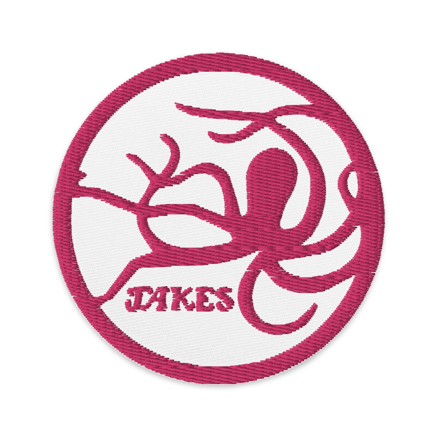 Jakes Octopus 3" Embroidered Pink Patch