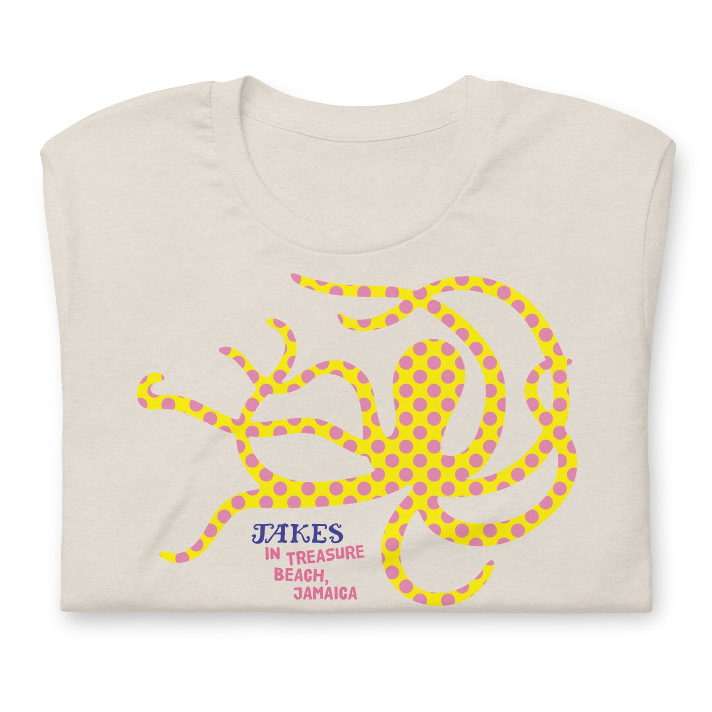 Jakes Yellow Octopus Unisex T-Shirt in Multiple Colors