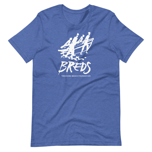 Breds Treasure Beach Foundation Unisex T-Shirt in Heather True Royal