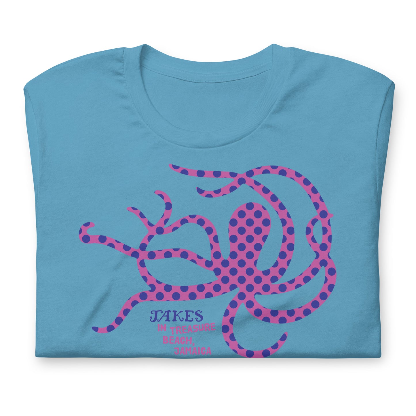 Jakes Purple Octopus Unisex T-Shirt in Multiple Colors