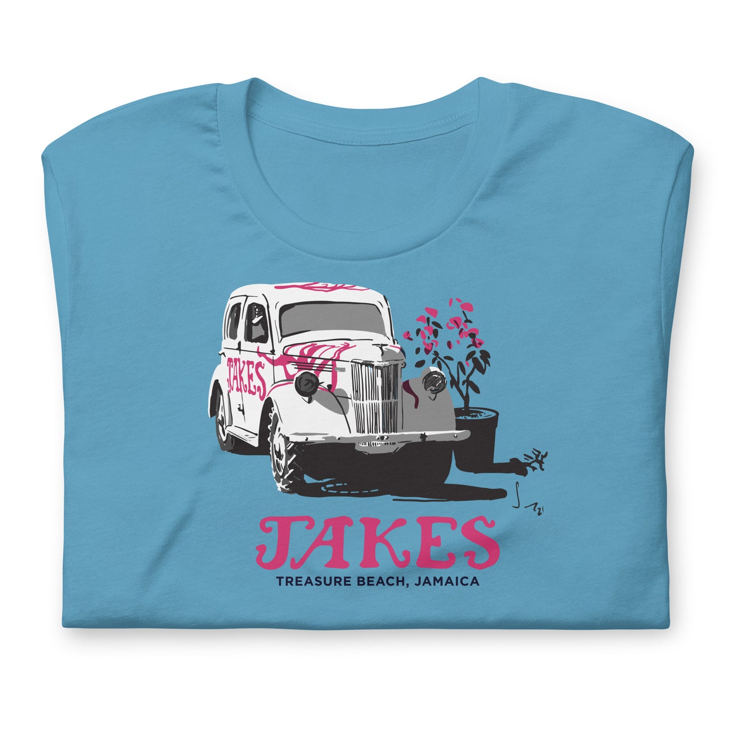 Artist Sean Henry’s Design: Jakes’ Classic Car Unisex T-Shirt in Multiple Colors