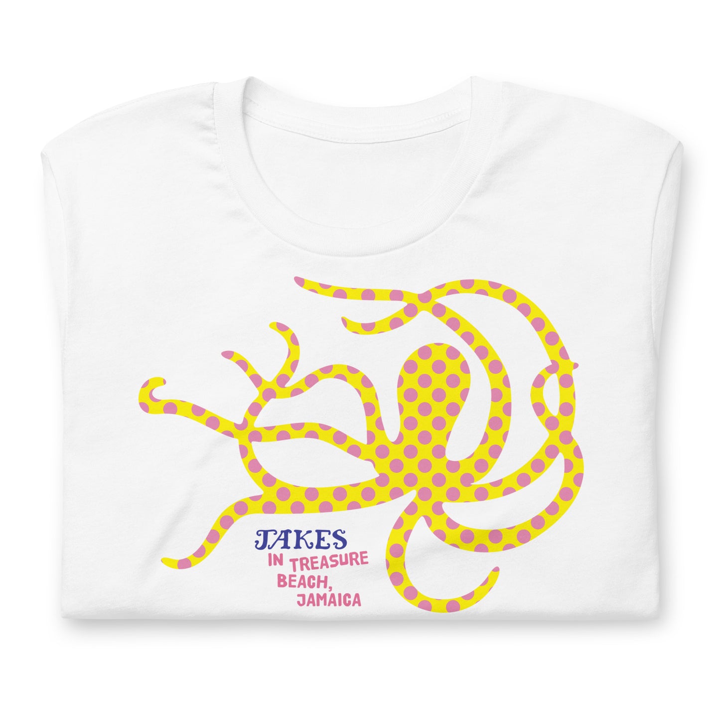 Jakes Yellow Octopus Unisex T-Shirt in Multiple Colors